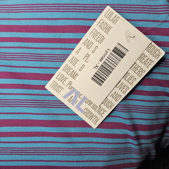 Baby Blue and Orchid Long Sleeve Tee - Picture 2 of 7